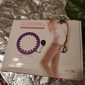Good fitness companion hula hoop won't fall off. For stomach weight loss.